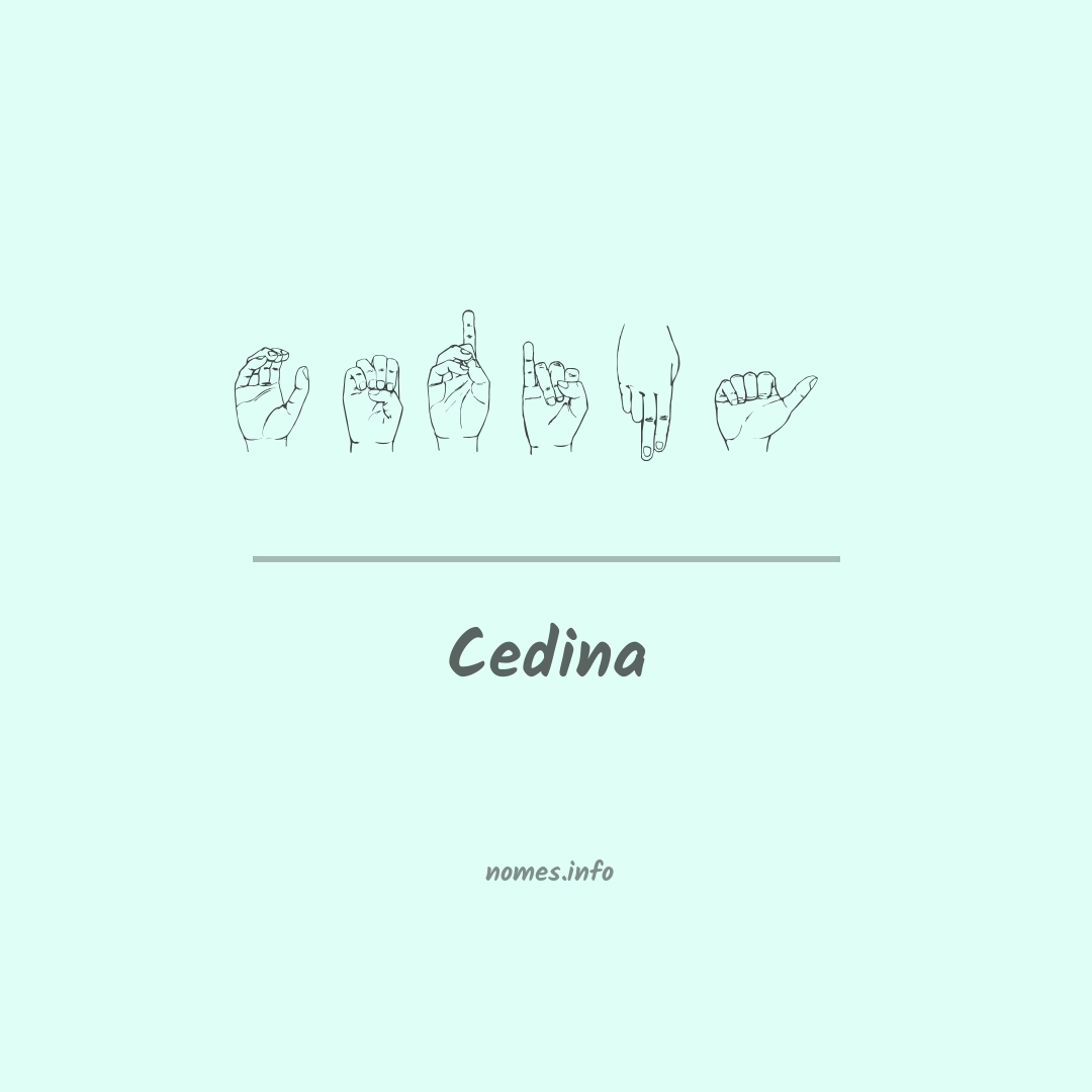 Cedina em Libras