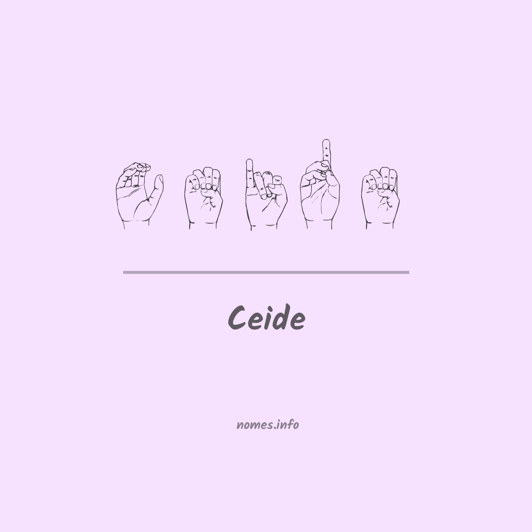 Ceide em Libras