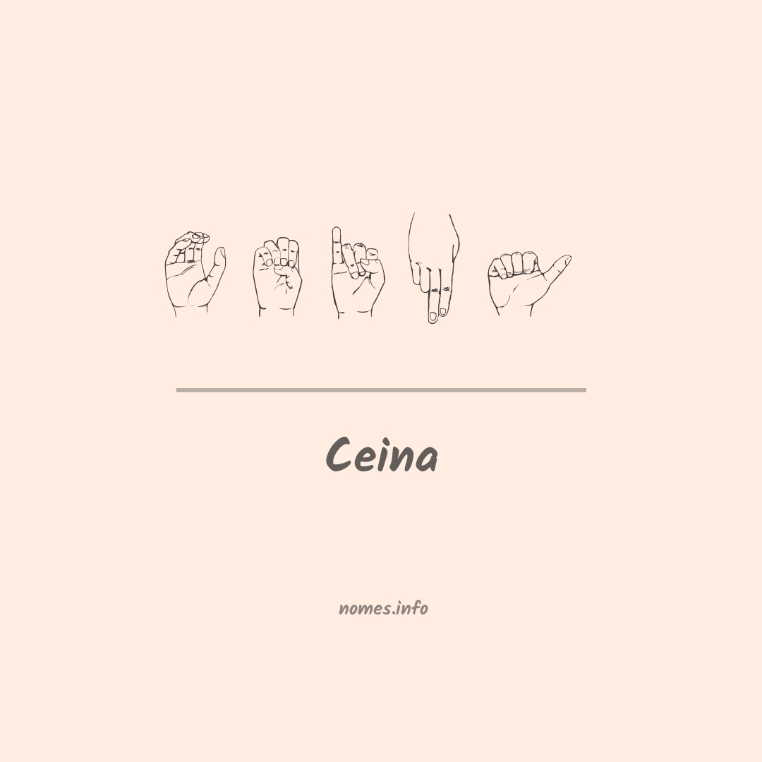 Ceina em Libras