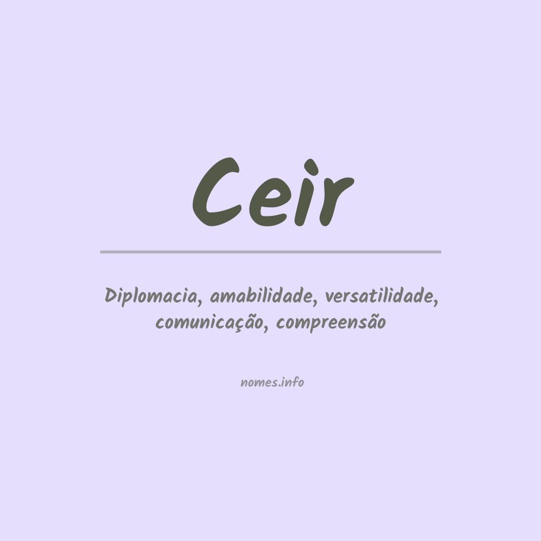 Significado do nome Ceir