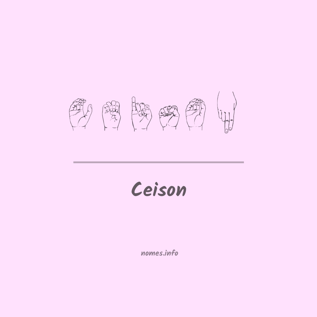 Ceison em Libras