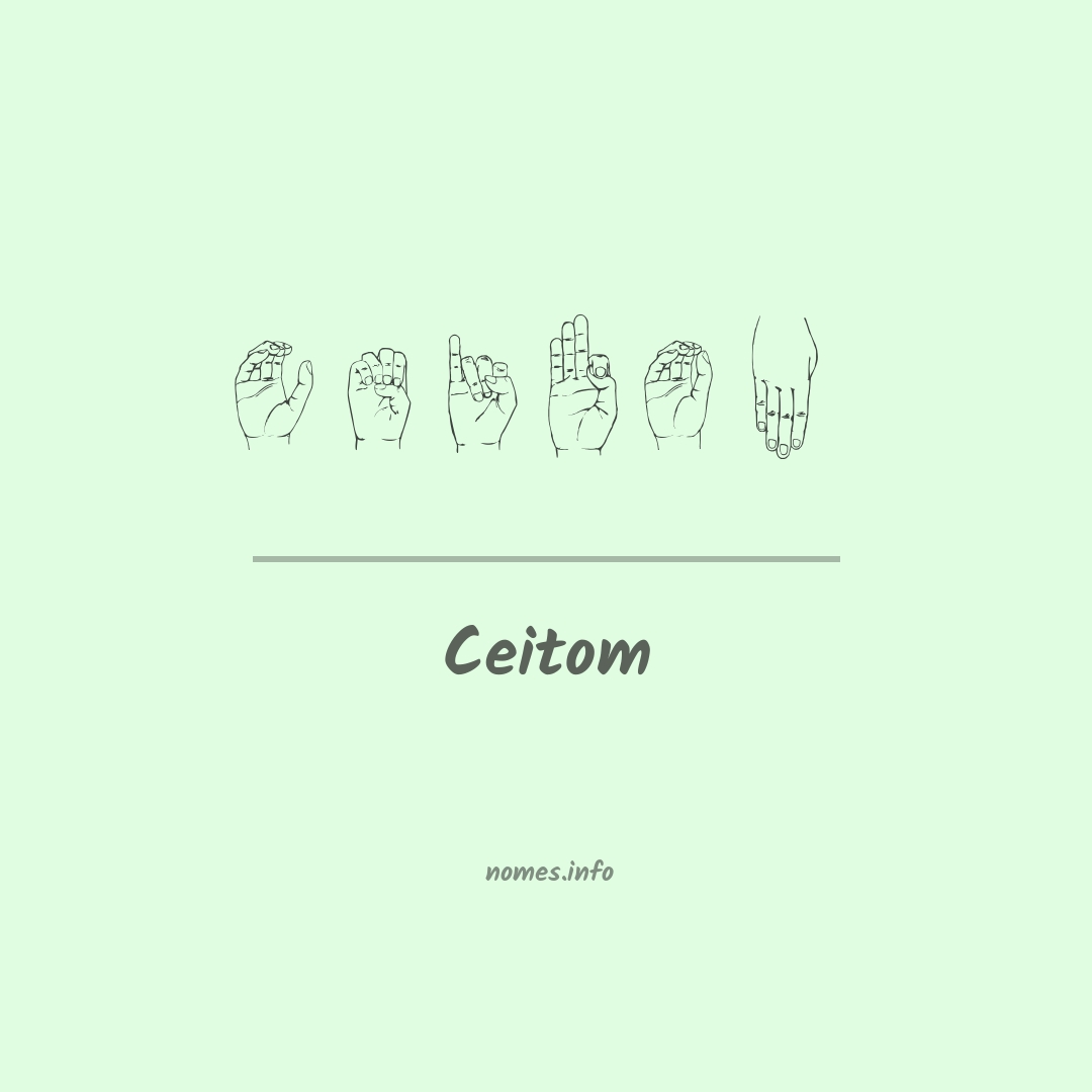 Ceitom em Libras
