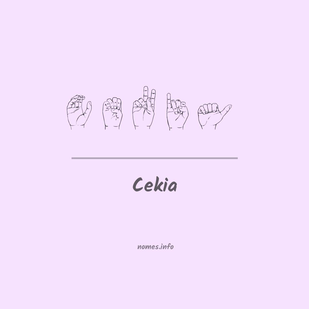 Cekia em Libras