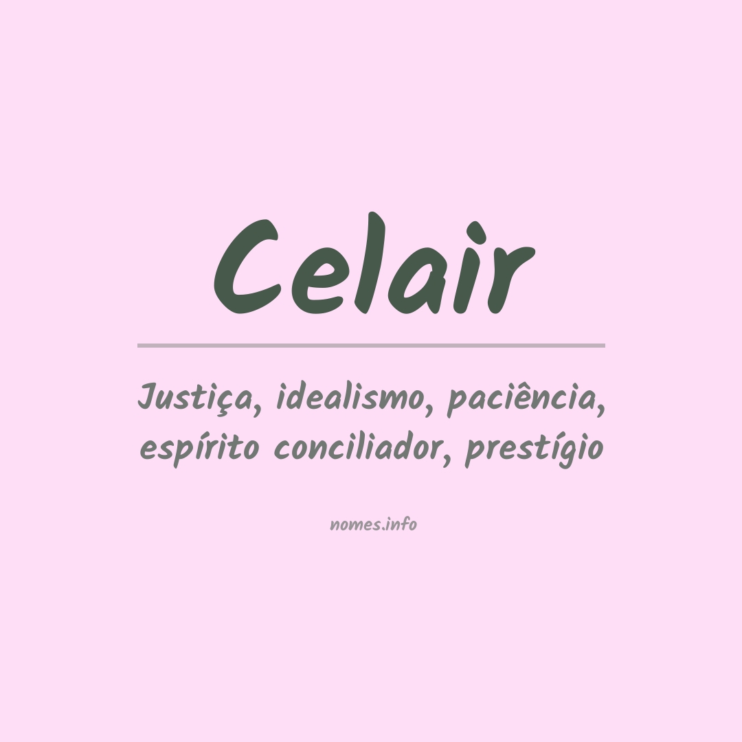 Significado do nome Celair