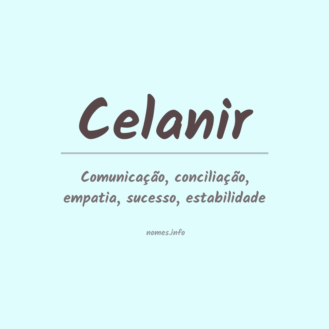 Significado do nome Celanir