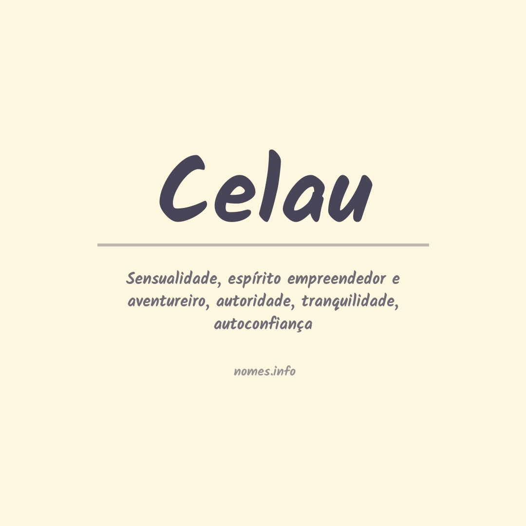 Significado do nome Celau