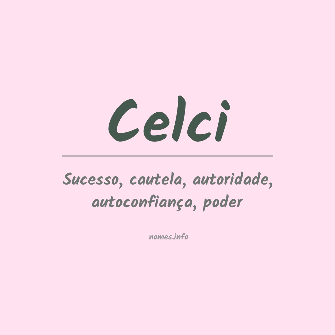 Significado do nome Celci