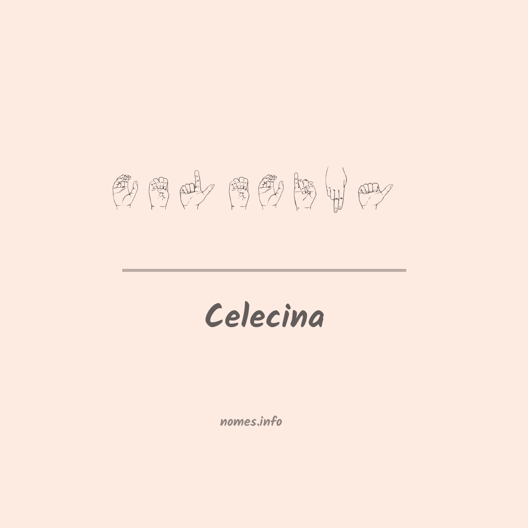 Celecina em Libras