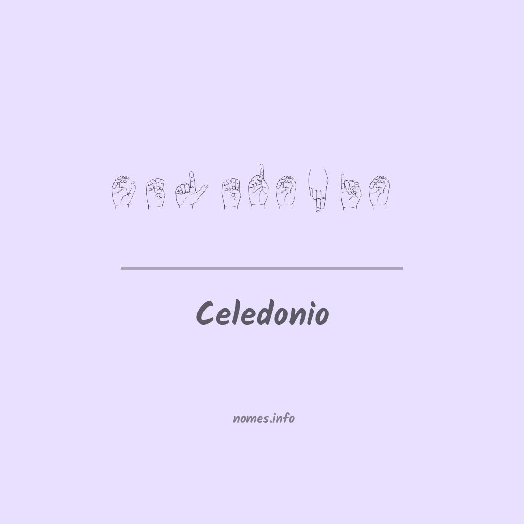 Celedonio em Libras