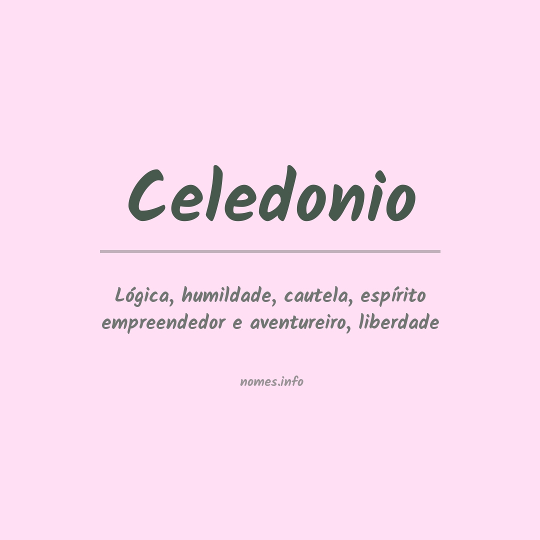 Significado do nome Celedonio