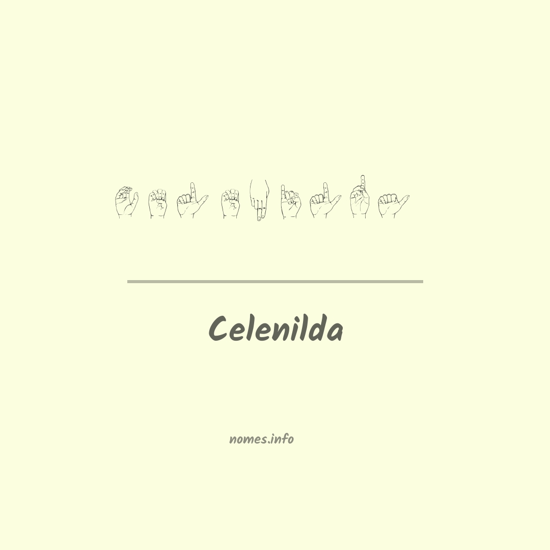 Celenilda em Libras