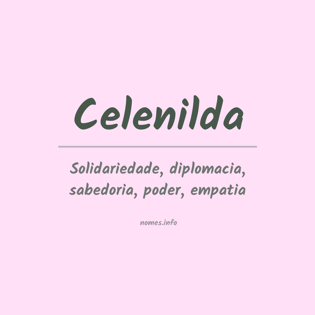 Significado do nome Celenilda