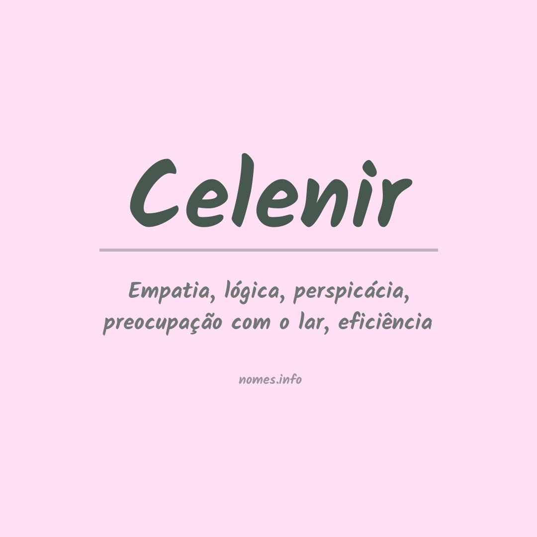 Significado do nome Celenir