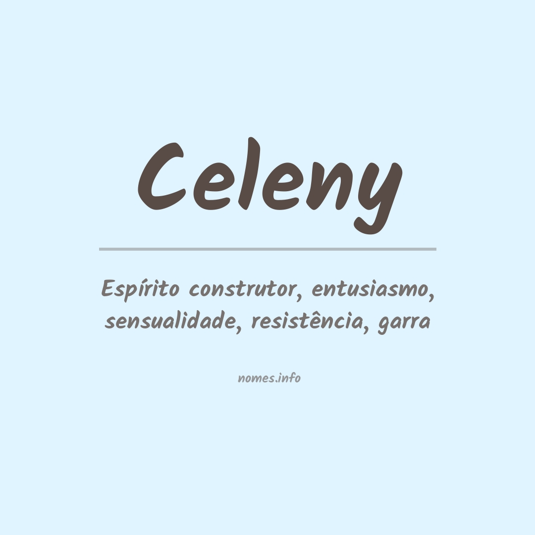 Significado do nome Celeny