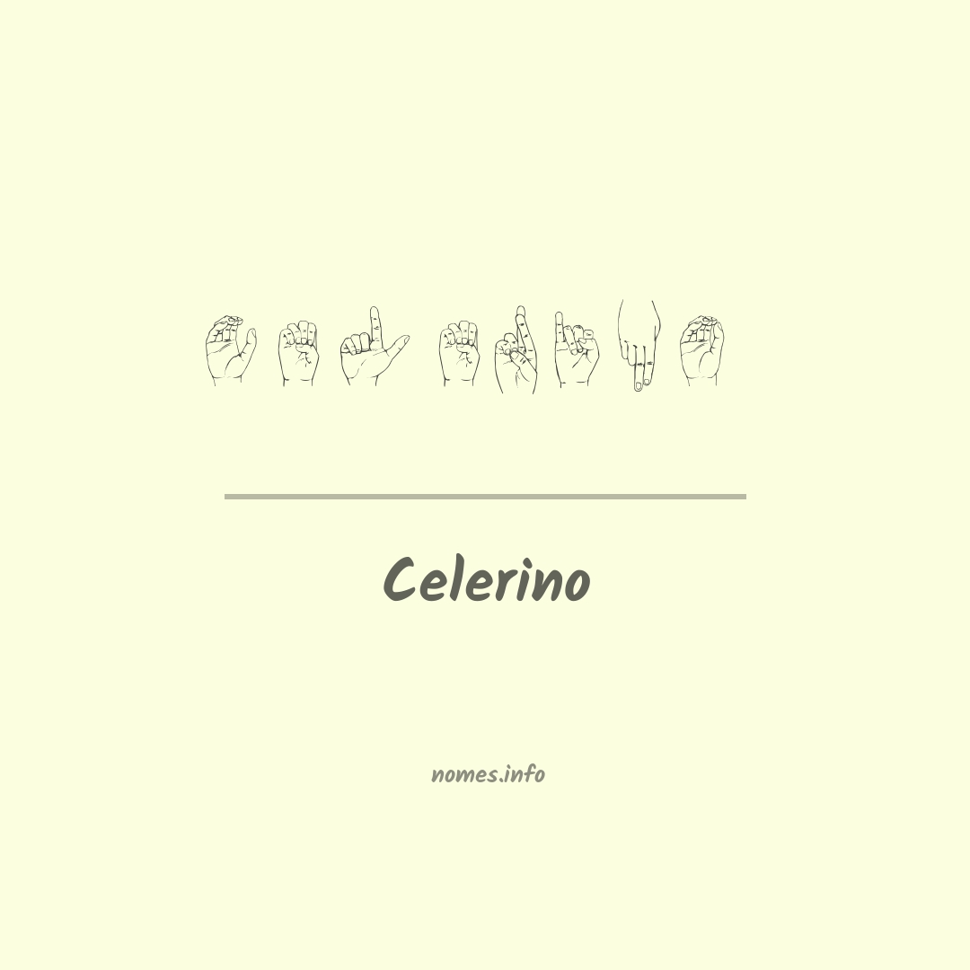 Celerino em Libras