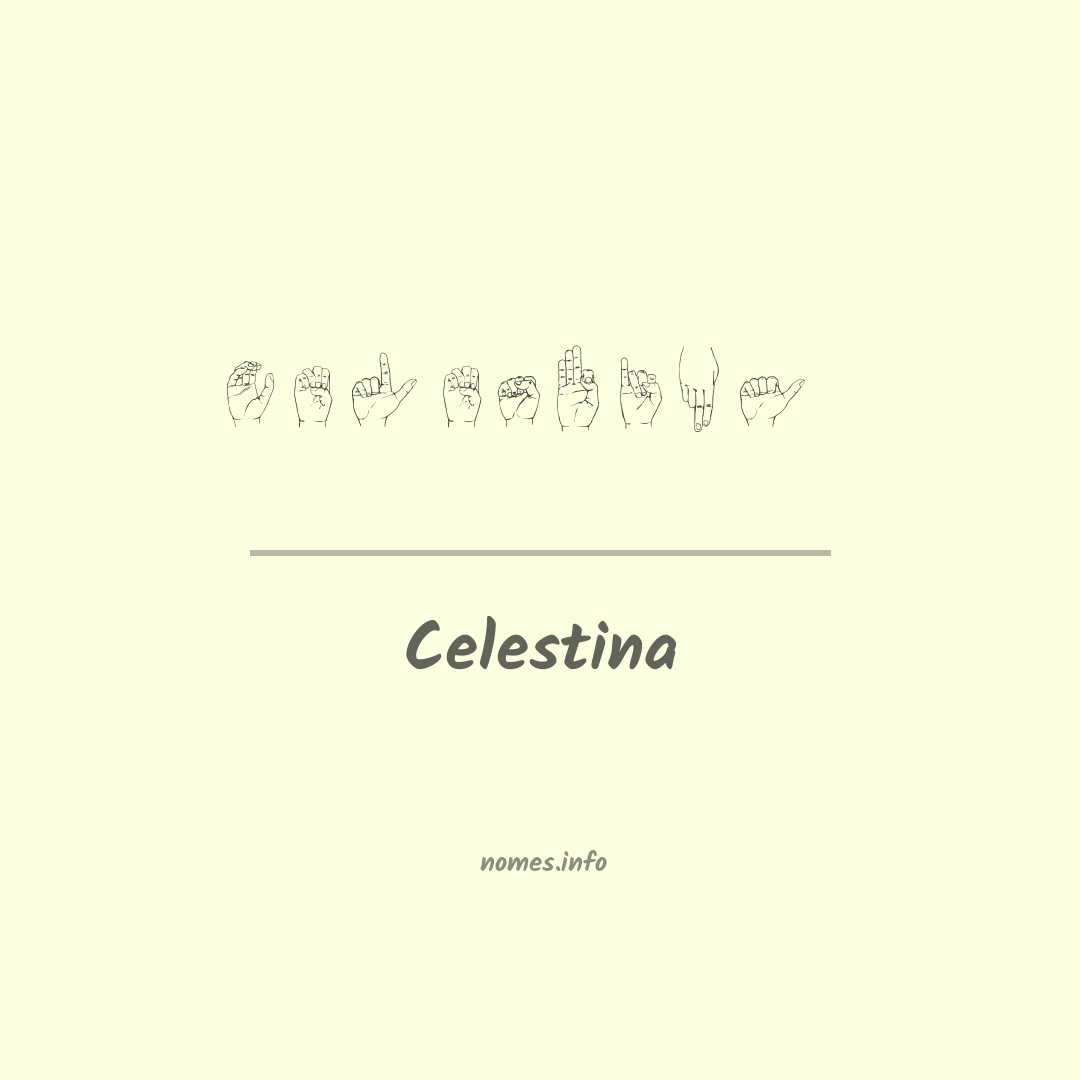 Celestina em Libras