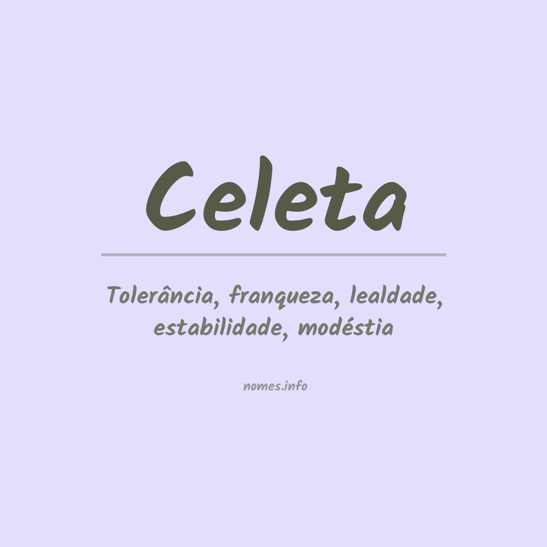 Significado do nome Celeta