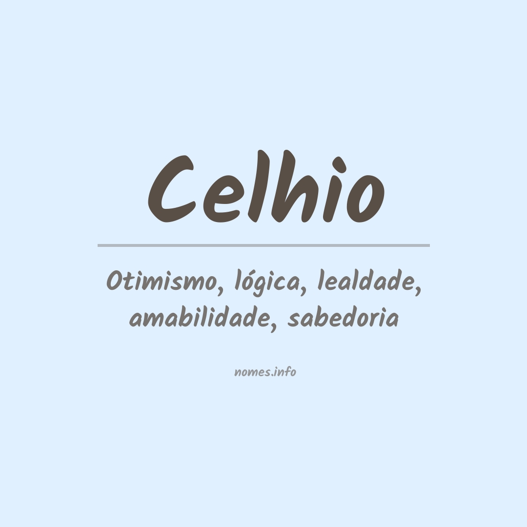 Significado do nome Celhio