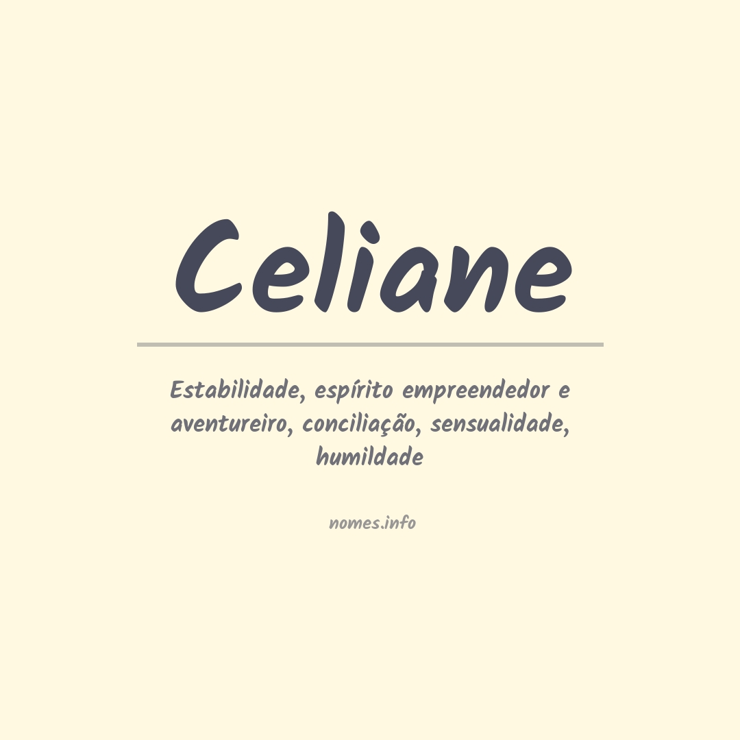 Significado do nome Celiane