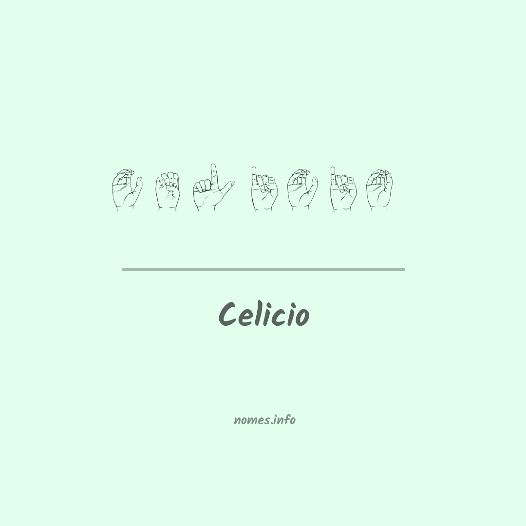 Celicio em Libras