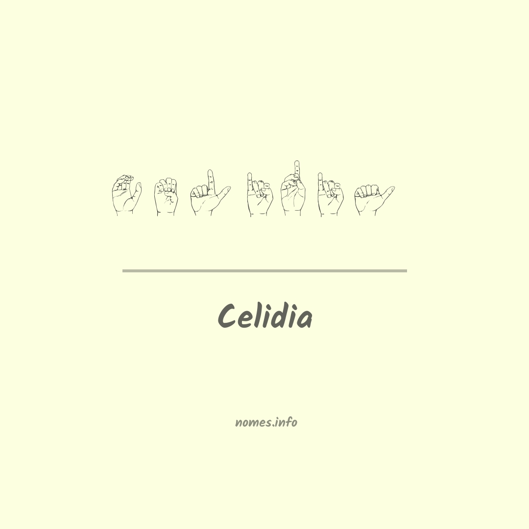Celidia em Libras