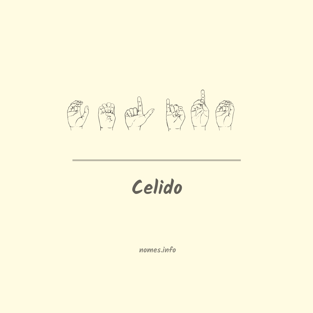 Celido em Libras