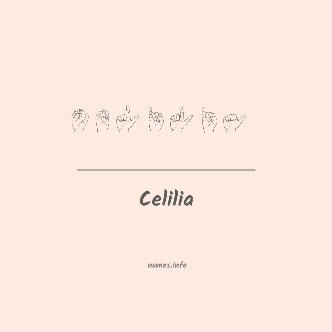 Celilia em Libras