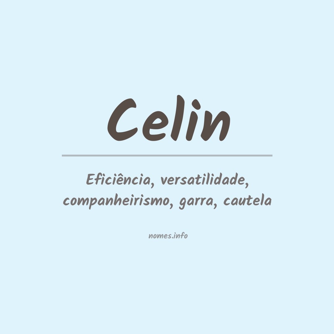 Significado do nome Celin