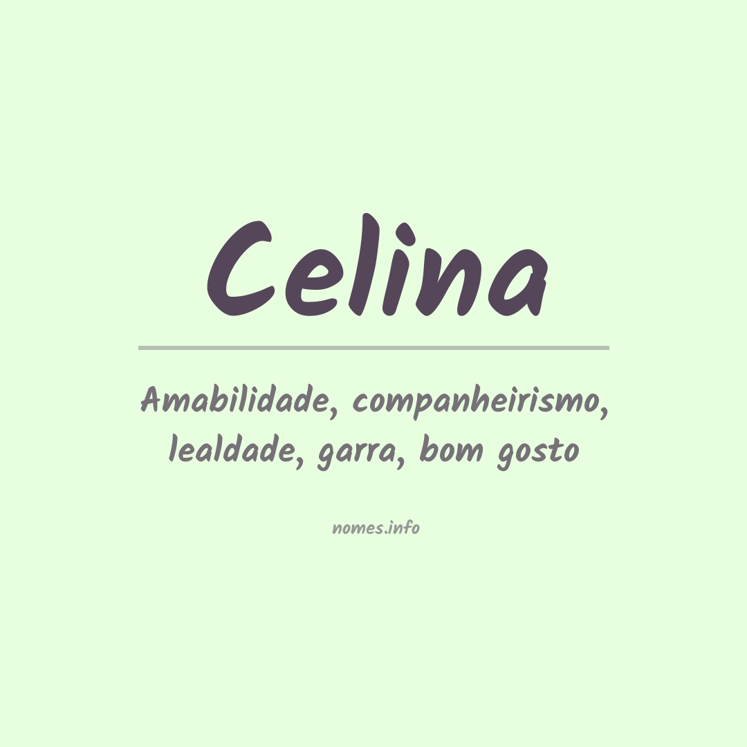 Significado do nome Celina