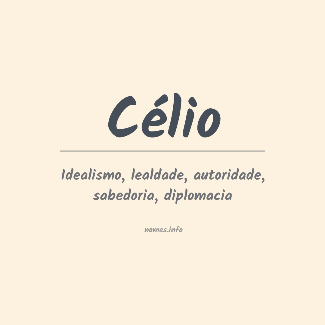 Significado do nome Célio