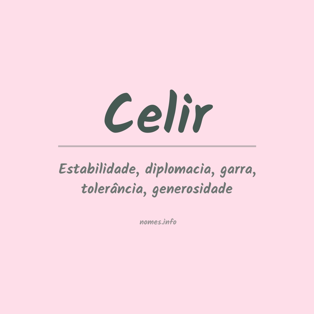 Significado do nome Celir