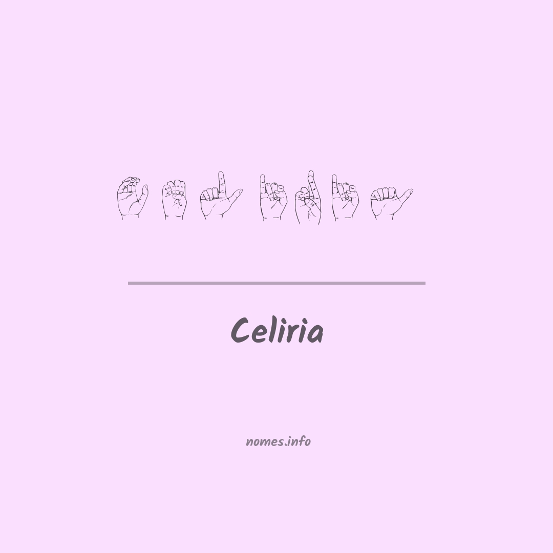 Celiria em Libras