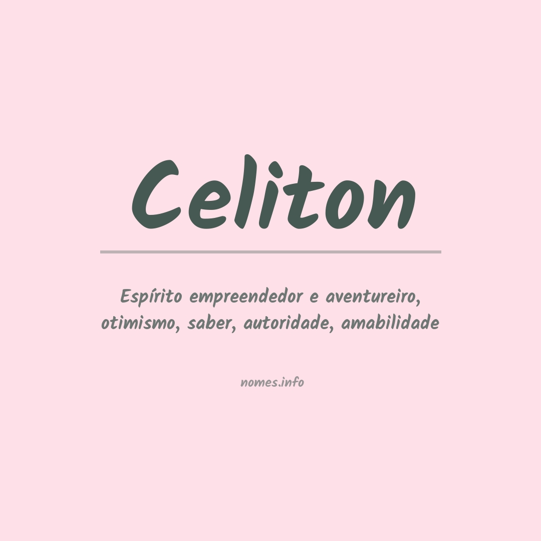 Significado do nome Celiton