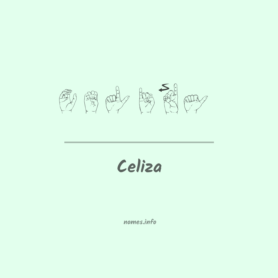Celiza em Libras