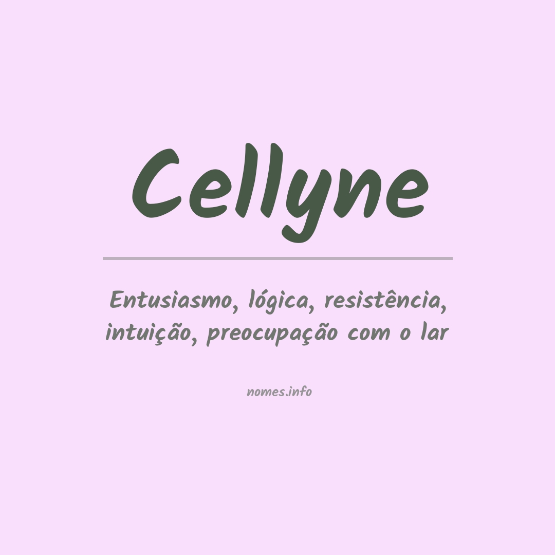 Significado do nome Cellyne
