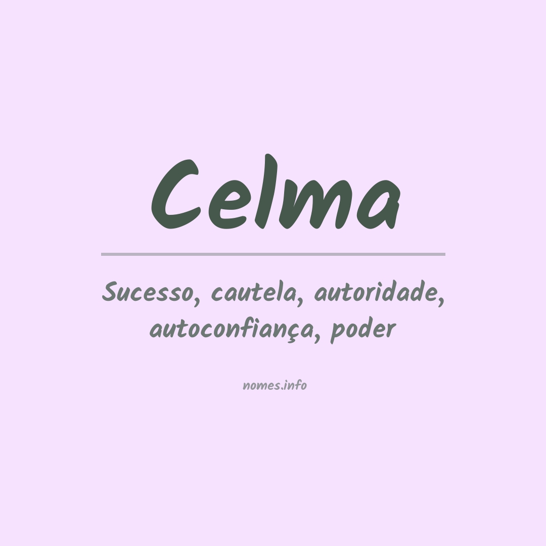 Significado do nome Celma