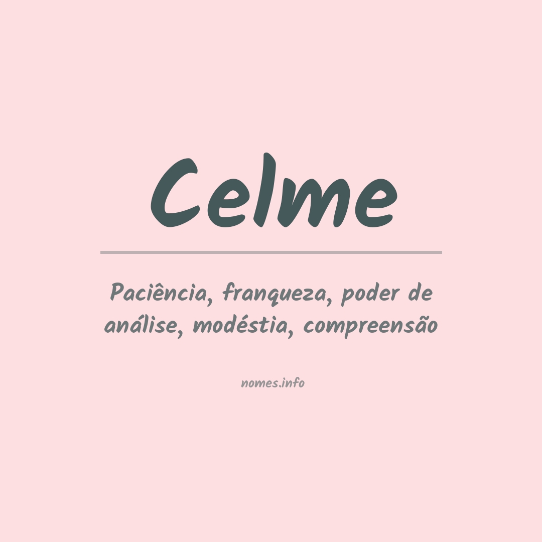 Significado do nome Celme
