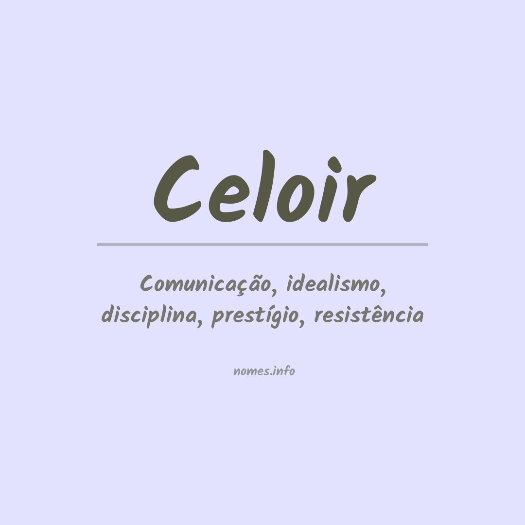 Significado do nome Celoir