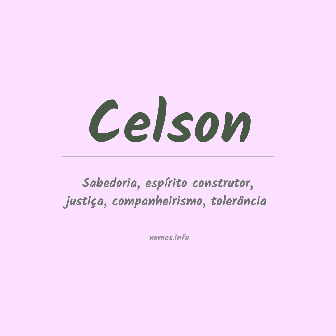 Significado do nome Celson