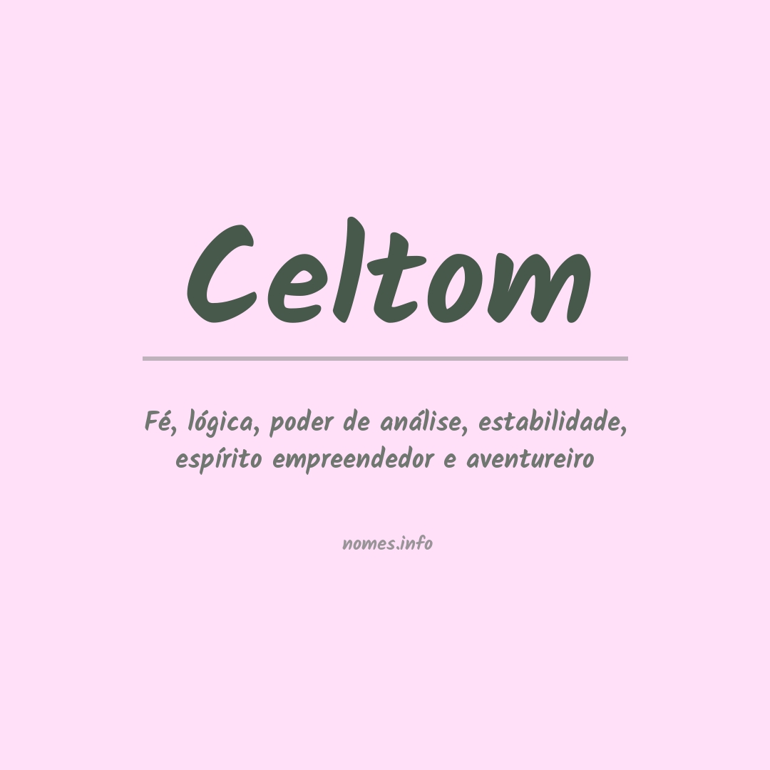 Significado do nome Celtom