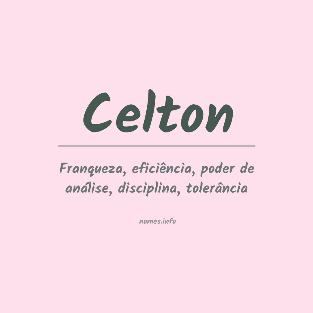 Significado do nome Celton