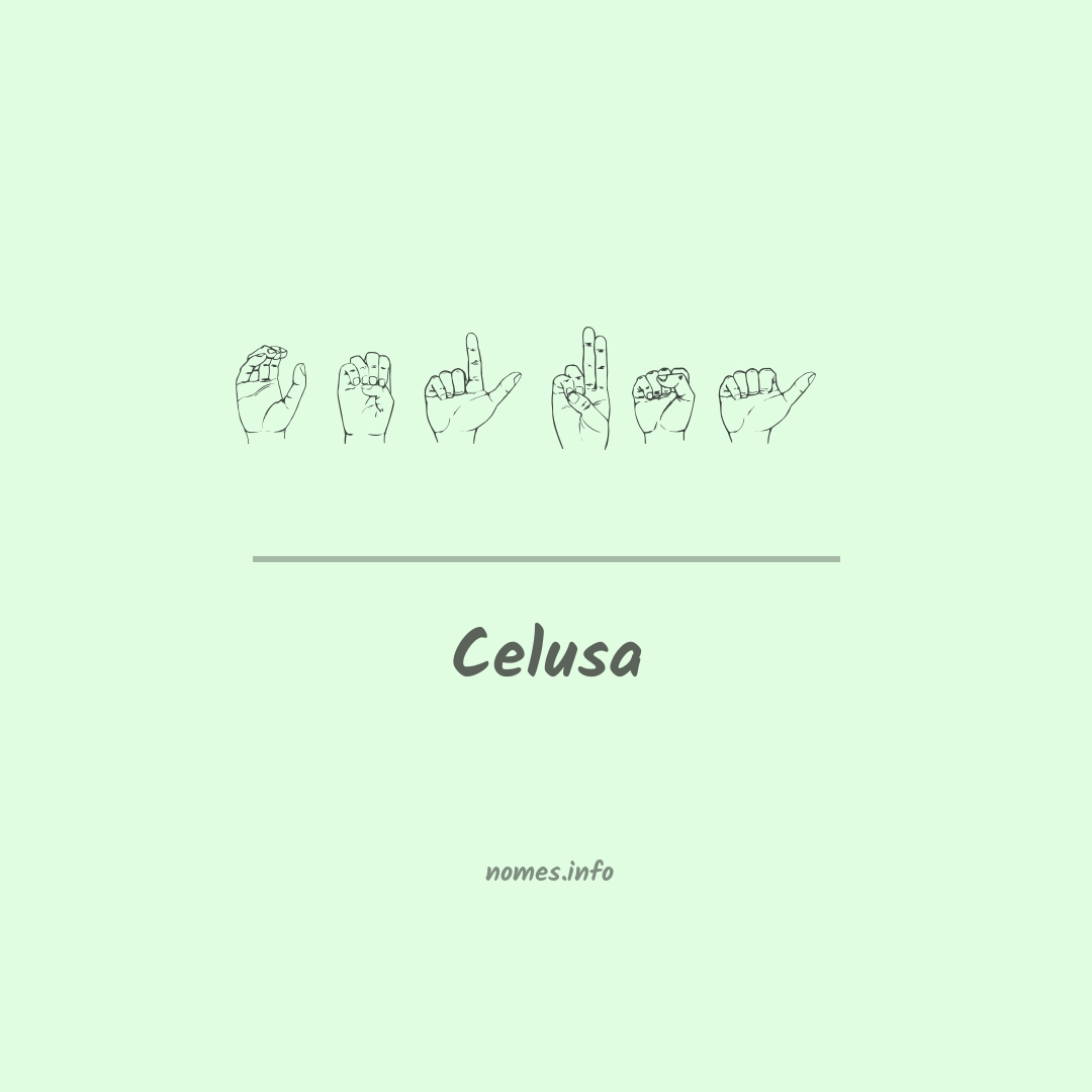 Celusa em Libras