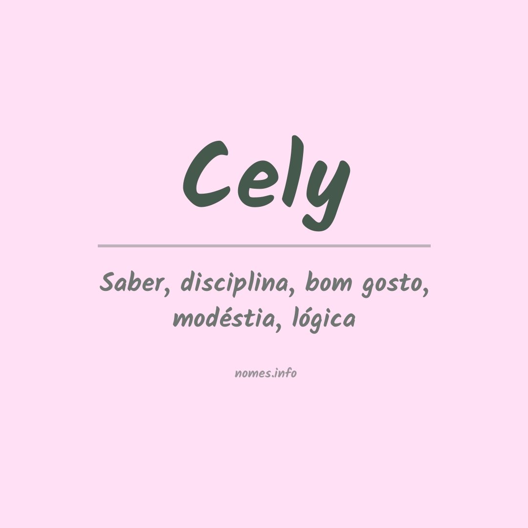 Significado do nome Cely