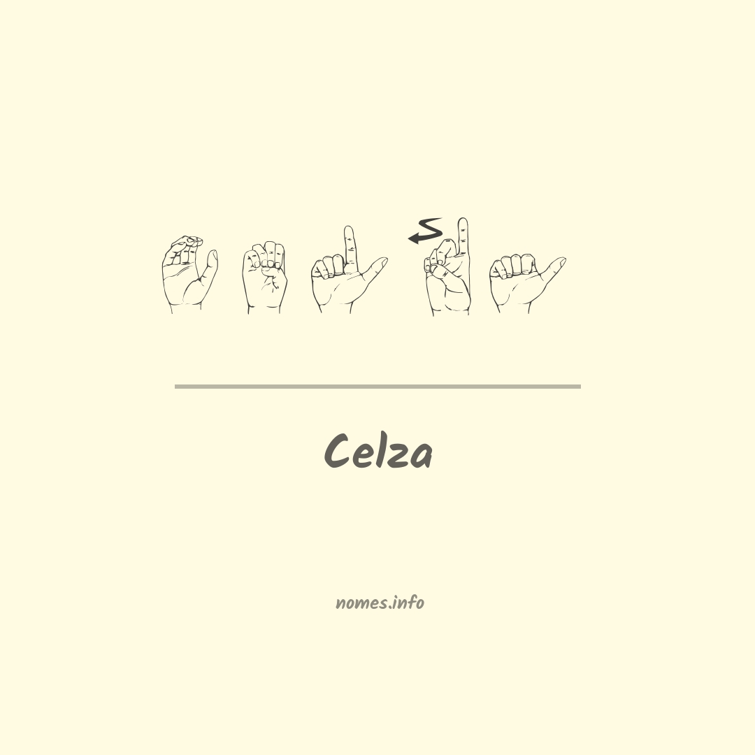 Celza em Libras