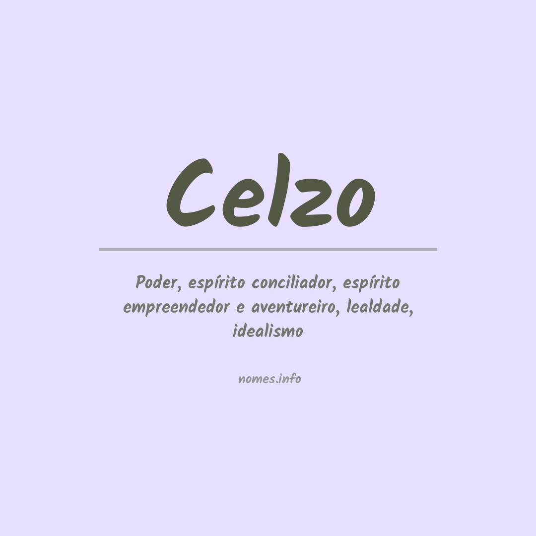 Significado do nome Celzo