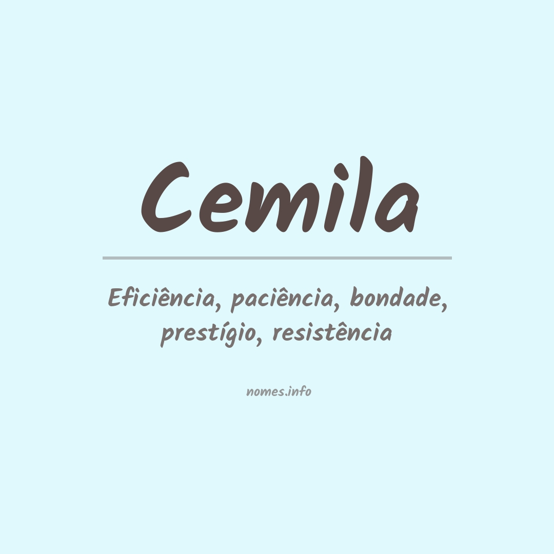 Significado do nome Cemila