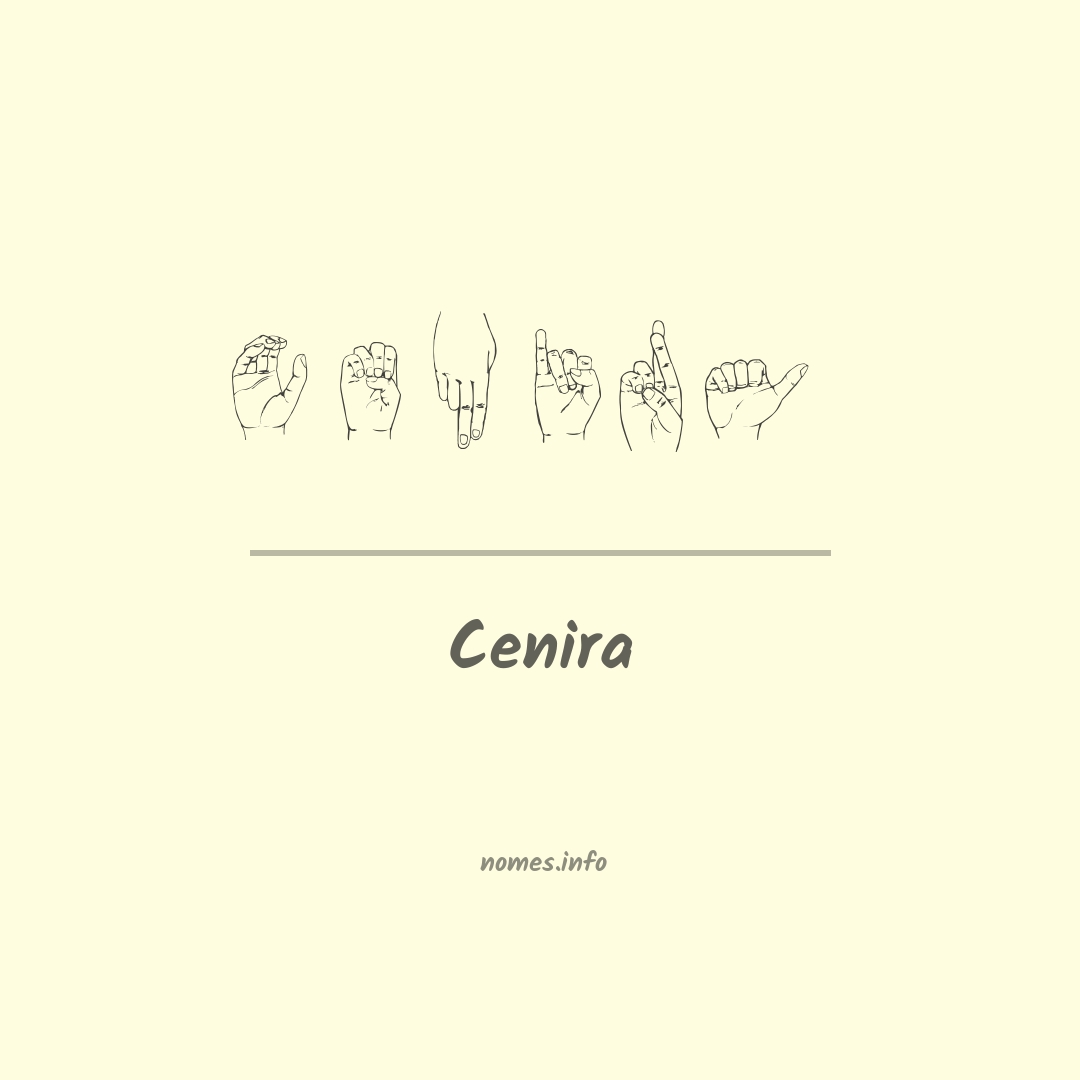 Cenira em Libras