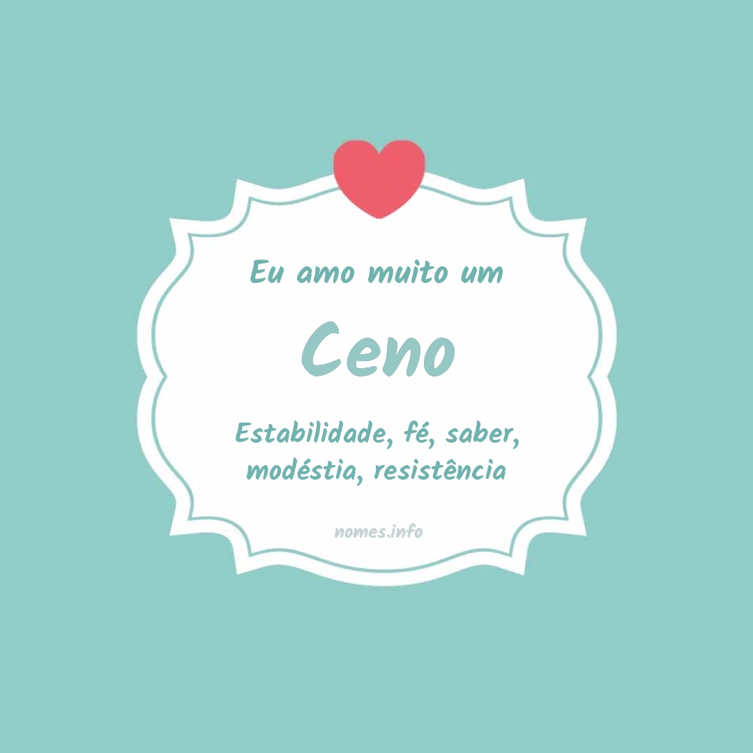 Eu amo muito Ceno