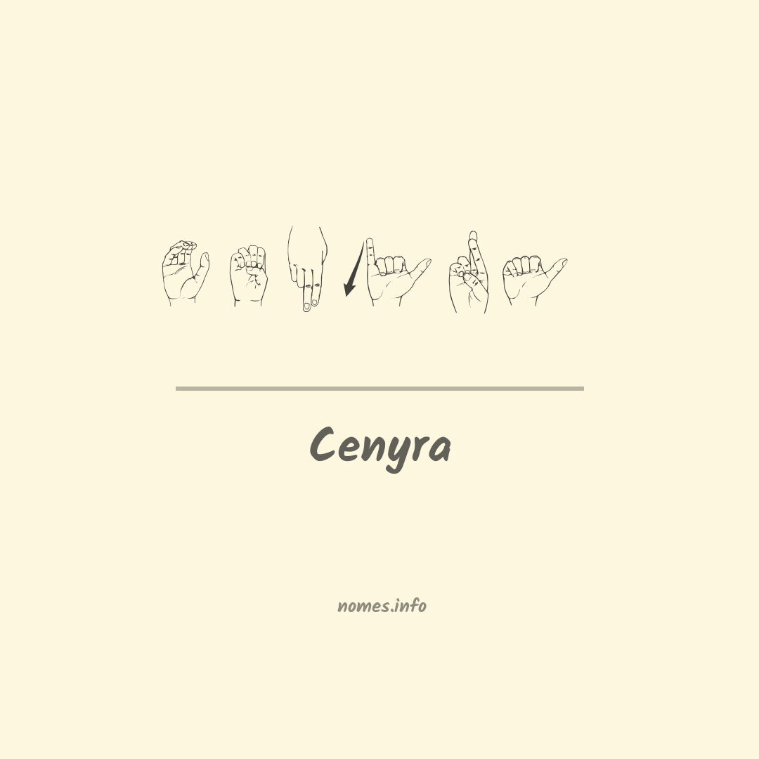 Cenyra em Libras