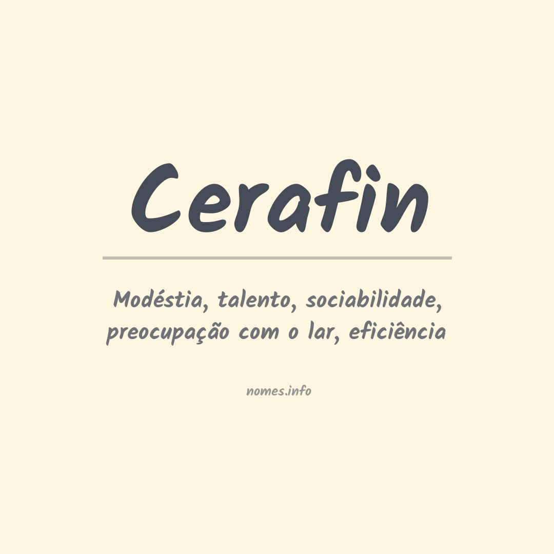 Significado do nome Cerafin